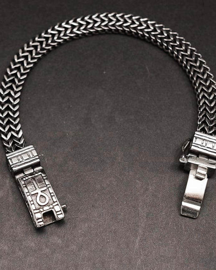 Bratara Barbati Inox Solida Patinata Artificial