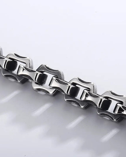 Bratara Barbati Inox Solida Patinata Artificial