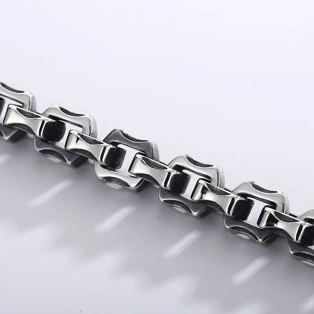 Bratara Barbati Inox Solida Patinata Artificial