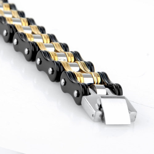 Bratara Barbati Solida Lant Bicicleta -premium- Inox