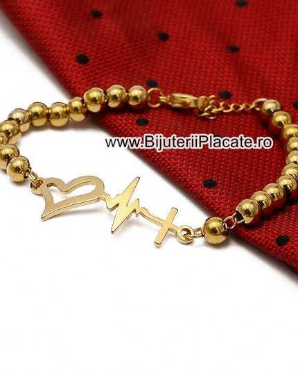 Bratara Inox Ajustabila Heart