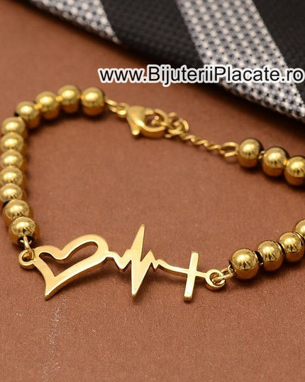 Bratara Inox Ajustabila Heart
