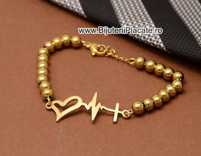 Bratara Inox Ajustabila Heart