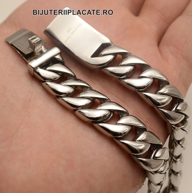 Bratara Inox -cuban- Solid