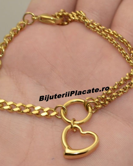 Bratara Inox Dama -heart