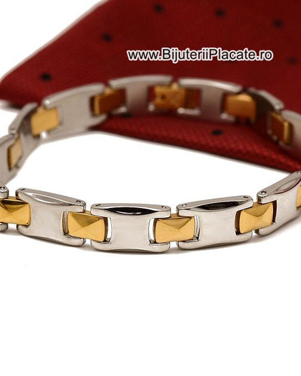 Bratara Inox In Doua Culori Moderna