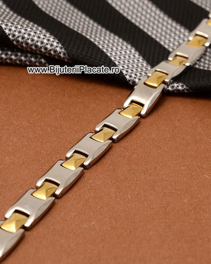 Bratara Inox In Doua Culori Moderna