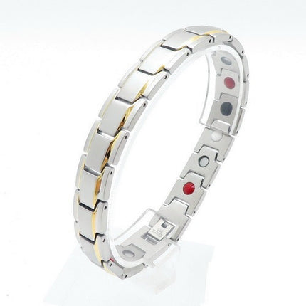 Bratara Inox Magnetica Argintie