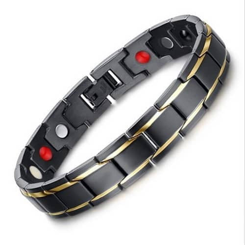 Bratara Inox Neagra -magnetica