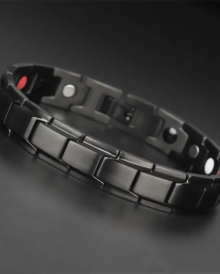 Bratara Inox Neagra -magnetica