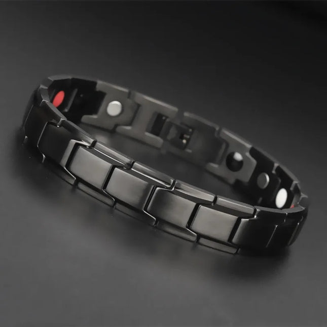 Bratara Inox Neagra -magnetica