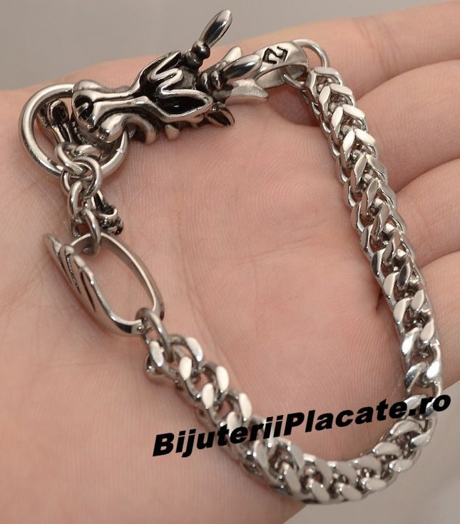 Bratara Inox Solida Dragon