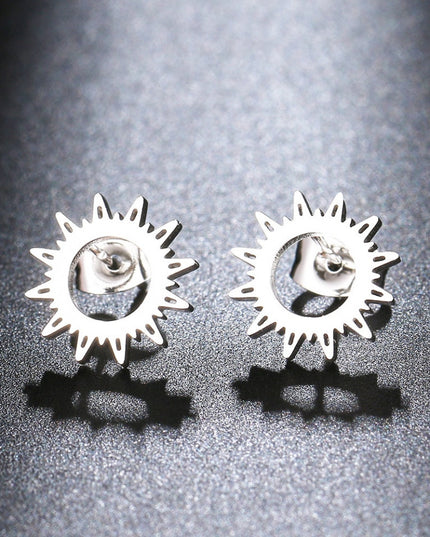 Cercei Din Inox Argintiu Sunflower