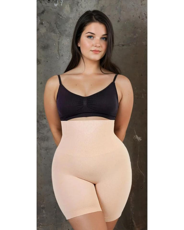 Chilot fara cusatura 4 Atele FlexiBoning -Seamless Boxer Double-layer Tummy- NUDE