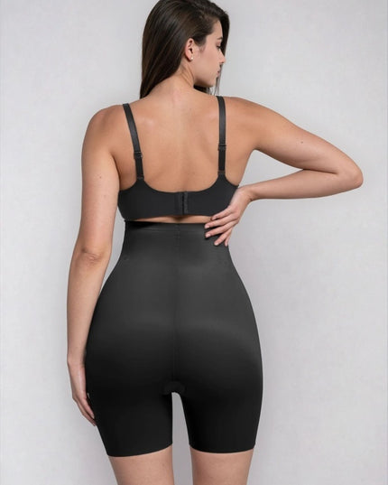 Chilot Modelator Talie Înaltă Fără Cusături cu Tehnologie Liquid Spandex, Compresie Mare, Oase Metalice, Antialunecare, Negru