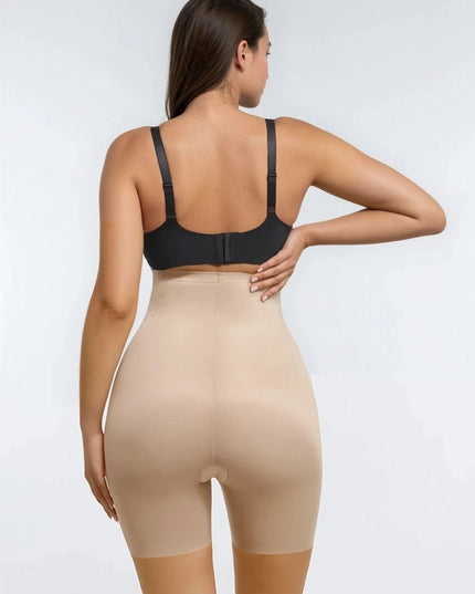 Chilot Modelator Talie Înaltă Fără Cusături cu Tehnologie Liquid Spandex, Compresie Mare, Oase Metalice, Antialunecare, Nude