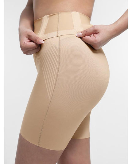 Chilot Modelator Talie Înaltă Fără Cusături cu Tehnologie Liquid Spandex, Compresie Mare, Oase Metalice, Antialunecare, Nude
