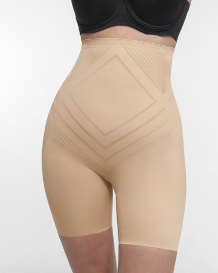 Chilot Modelator Talie Înaltă Fără Cusături cu Tehnologie Liquid Spandex, Compresie Mare, Oase Metalice, Antialunecare, Nude