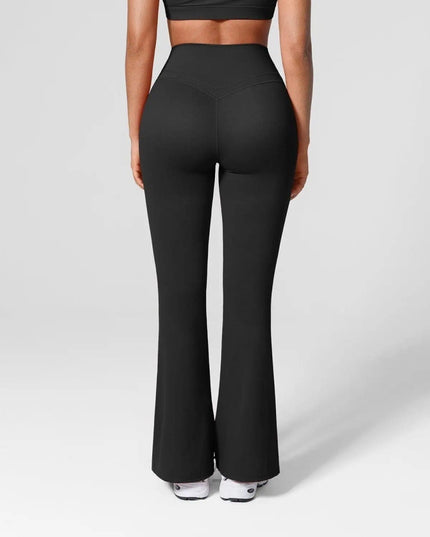 Colanti Evazati Negri Pentru Femei, Talie Inalta, Modelatori Cu Buzunare Laterale, Perfecti Pentru Sala, Yoga Fitness Alergare Sau Tinute Casual