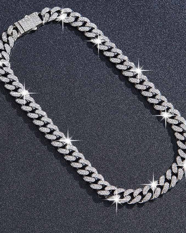 Colier Hip-hop Cuban Ice Cu Inchizatoare Solida – Stralucire De Lux Si Design Masiv