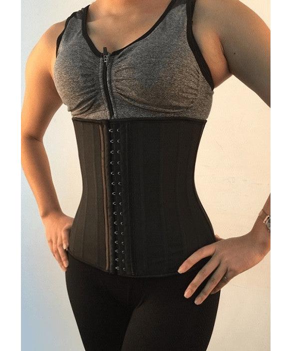Corset Modelator 25 Atele Corset Talie de Viespe Super Agressive Negru Compresie Mare Negru