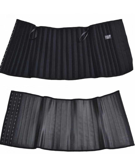 Corset Modelator Talie De Viespe, Modelare Abdomen Cu 25 Atele Metalice, Negru
