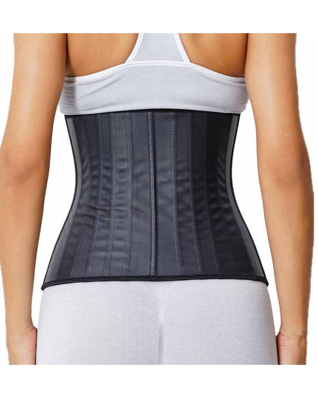 Corset Modelator Talie De Viespe, Modelare Abdomen Cu 25 Atele Metalice, Negru
