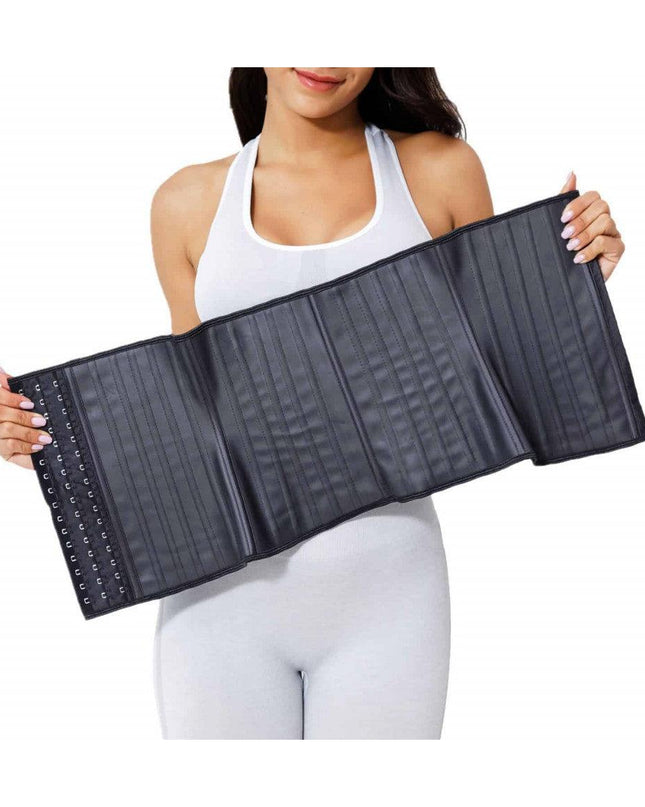 Corset Modelator Talie De Viespe, Modelare Abdomen Cu 25 Atele Metalice, Negru