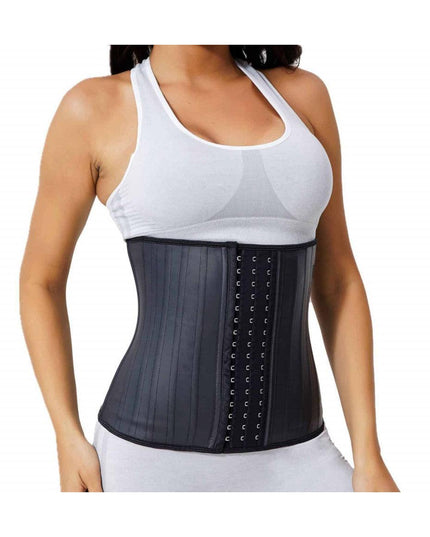 Corset Modelator Talie De Viespe, Modelare Abdomen Cu 25 Atele Metalice, Negru