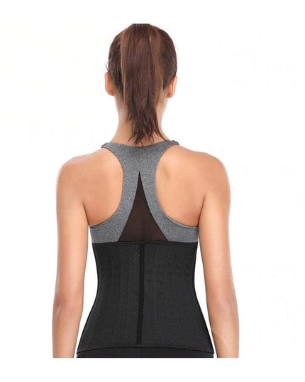 Corset Modelator 25 Atele Corset Pentru Vara 30cm inaltime Cu Gaurele Negru