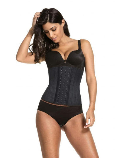 Corset Modelator 25 Atele Corset Pentru Vara 30cm inaltime Cu Gaurele Negru