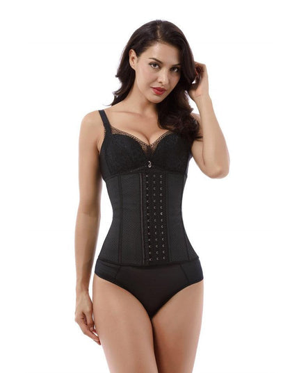 Corset Modelator De Vara cu Gaurele Breathable Ultrasport Black Talie de Viespe
