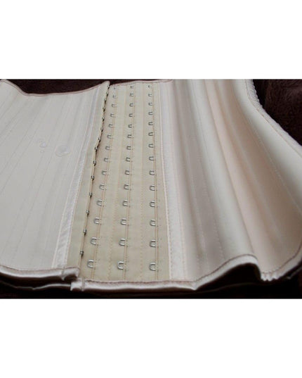 Corset Modelator Talie de Viespe Super Agressive 25 Atele-Glossy- Nude Suprafata Latex / Cauciucata
