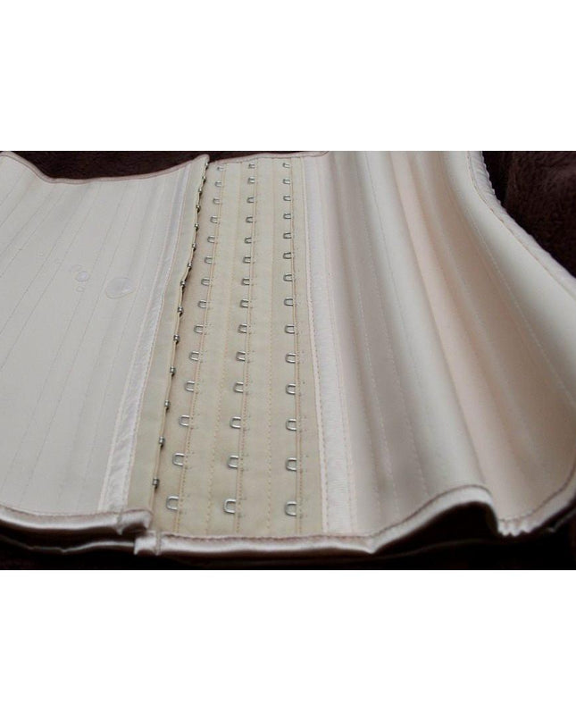 Corset Modelator Talie de Viespe Super Agressive 25 Atele-Glossy- Nude Suprafata Latex / Cauciucata