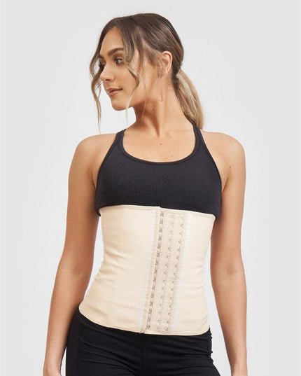 Corset Modelator Talie De Viespe, Modelare Abdomen Cu Compresie Puternica, 9 Atele, Nude