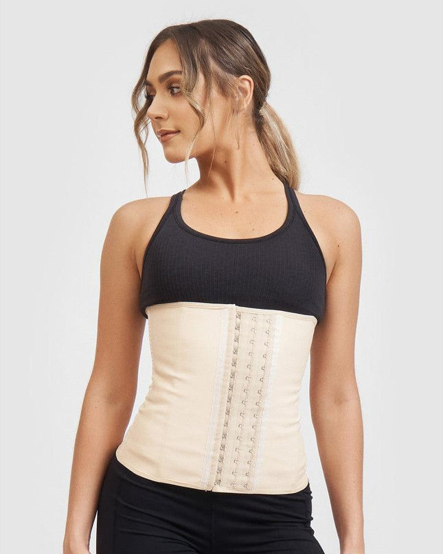 Corset Modelator Talie De Viespe, Modelare Abdomen Cu Compresie Puternica, 9 Atele, Nude