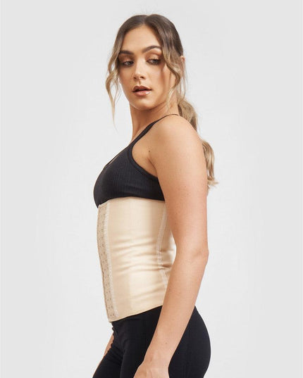 Corset Modelator Talie De Viespe, Modelare Abdomen Cu Compresie Puternica, 9 Atele, Nude