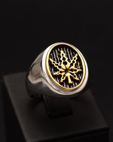 Ghiul Inox Argintiu Barbati Model --Frunza