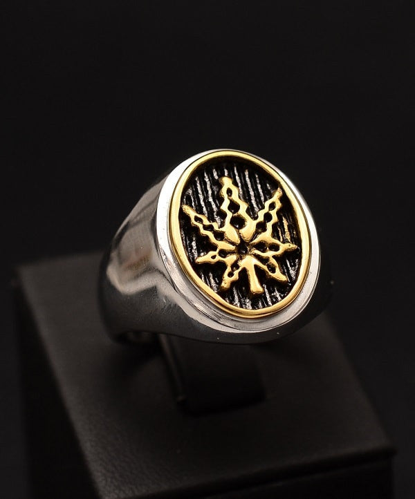 Ghiul Inox Argintiu Barbati Model --Frunza