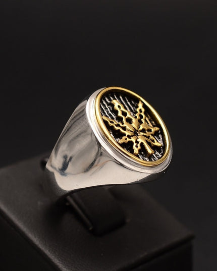Ghiul Inox Argintiu Barbati Model --Frunza