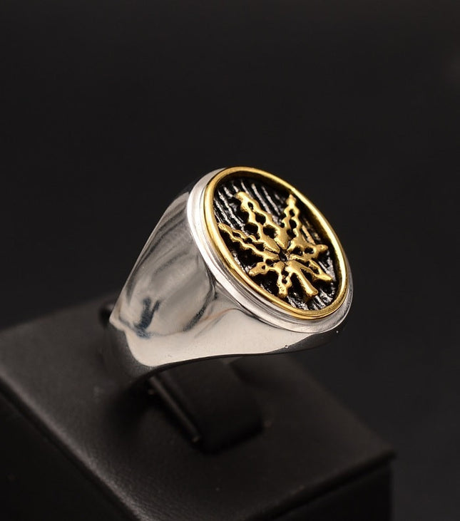 Ghiul Inox Argintiu Barbati Model --Frunza