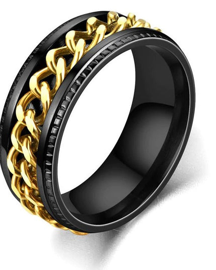Inel Inox Barbati -black