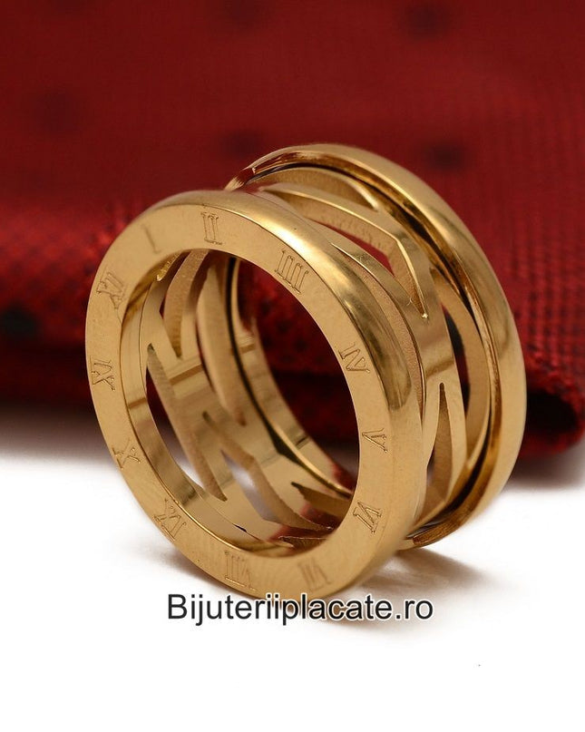 Stelvio Inel inox Dama model asemanator BVLGARI IF635 Premium , Oferta