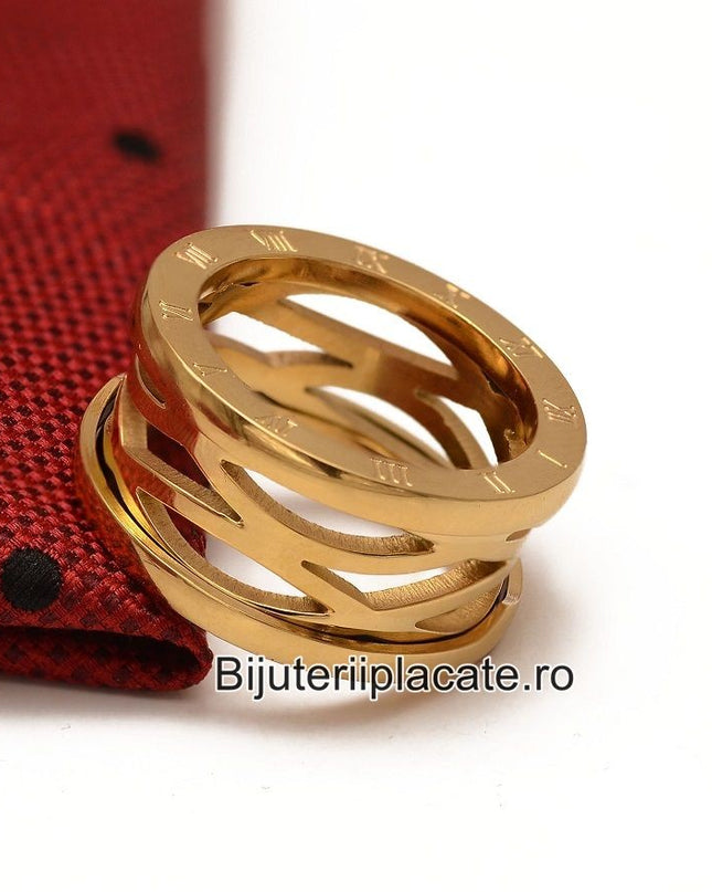 Stelvio Inel inox Dama model asemanator BVLGARI IF635 Premium , Oferta