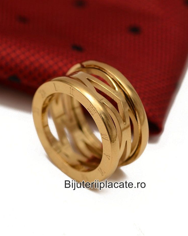 Stelvio Inel inox Dama model asemanator BVLGARI IF635 Premium , Oferta