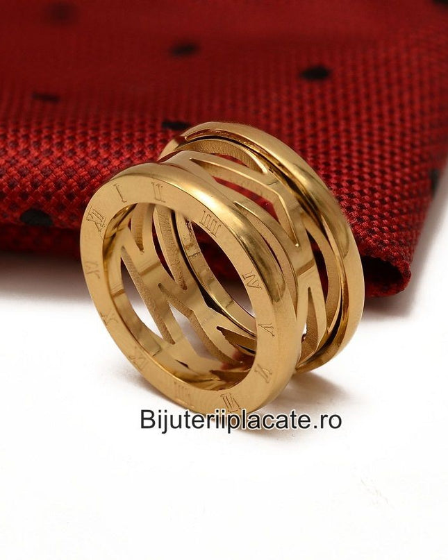 Stelvio Inel inox Dama model asemanator BVLGARI IF635 Premium , Oferta