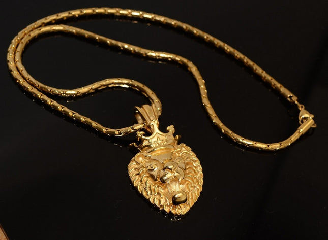 Lant Cu Pandantiv Inox -lion King- Gold