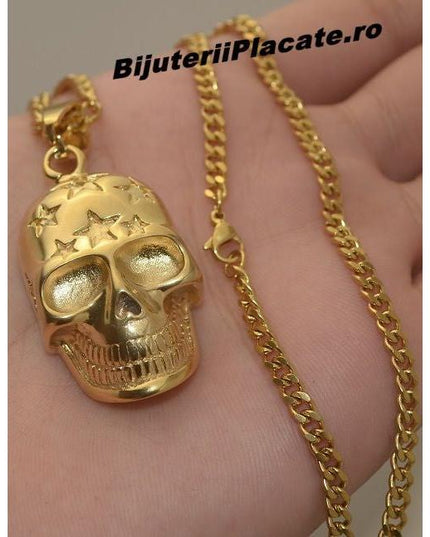 Lant Cu Pandantiv Inox -skull