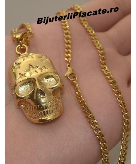 Lant Cu Pandantiv Inox -skull