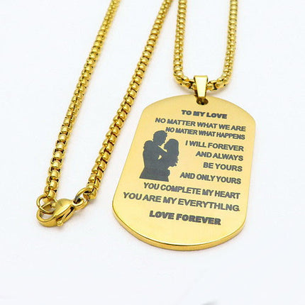 Lant Dama Inox -love Forever